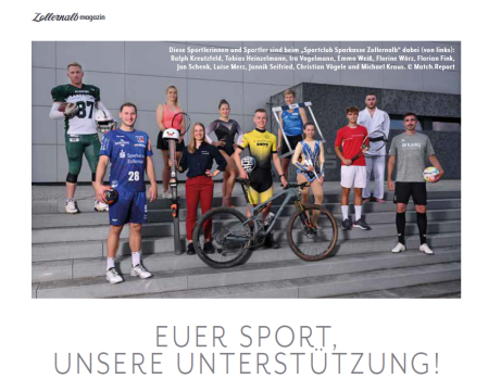 Sportler Sparkasse Zollernalb Titelblatt Magazin